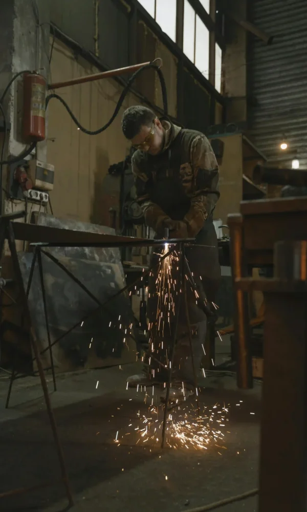 Custom steel fabrication for industrial and construction applications.